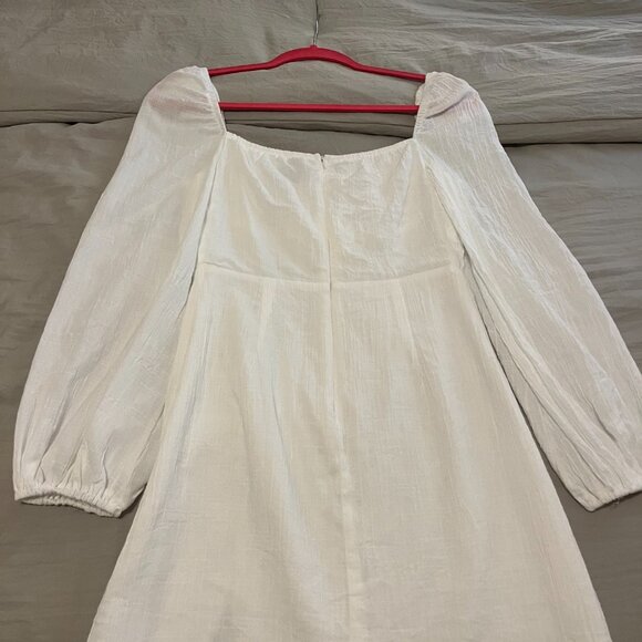 Princess Polly White Linen Mini Dress - Picture 2 of 4